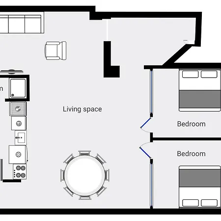 アパート Redecorated Luxury Home In Center
